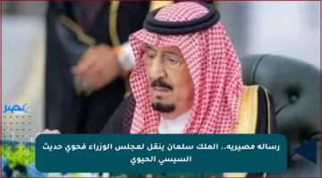 رسالة مصيرية.. الملك سلمان ينقل لمجلس الوزراء فحوى حديث السيسي الحيوي